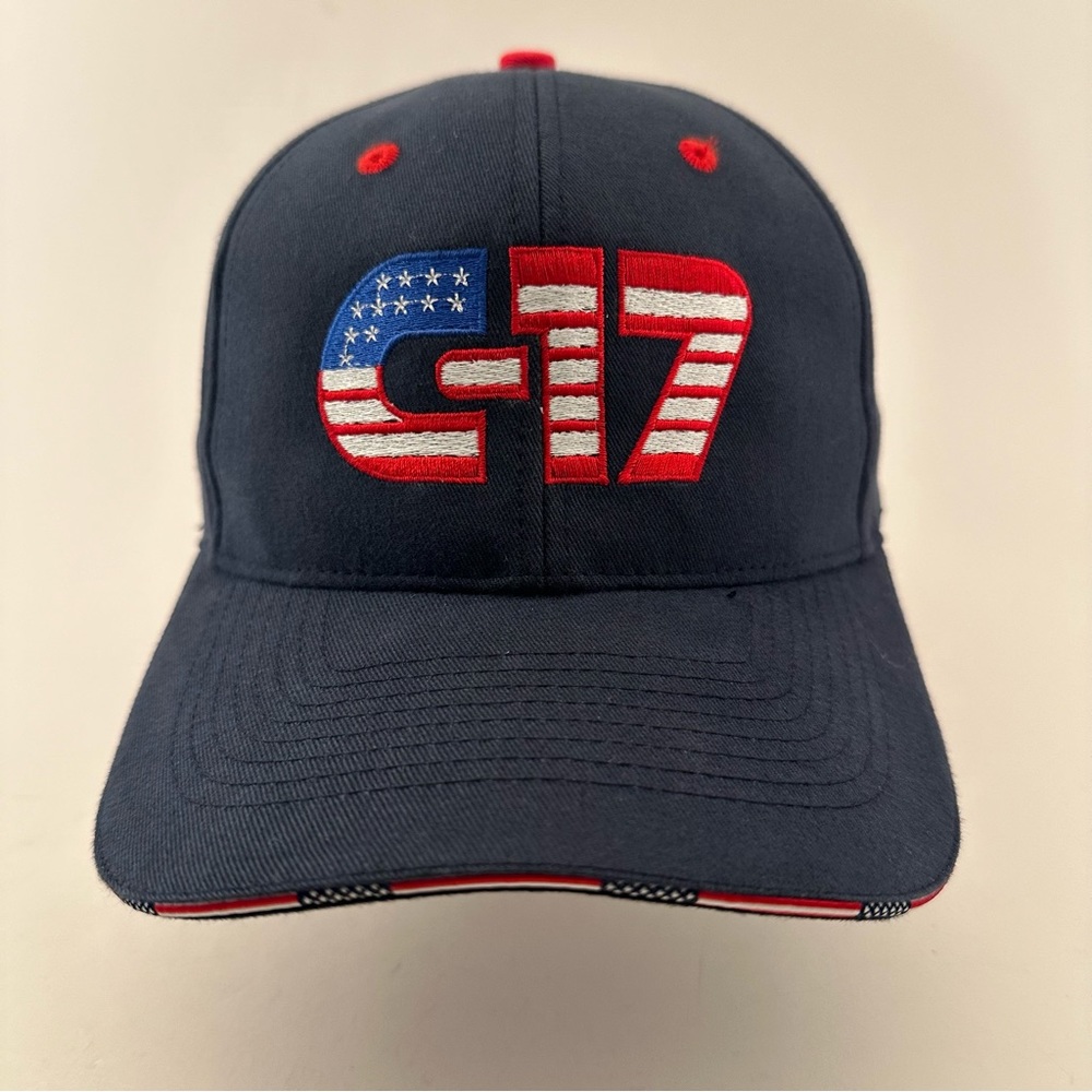 Military Aircraft C-17 US Flag Baseball Cap Falcon Adjustable Strap Back Hat